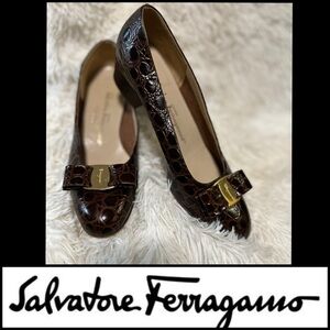 🔥AUTH Vintage Salvatore Ferragamo Brown Leather Women's Shoes🔥
